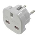 Adaptor stecher UK Marea Britanie Anglia Australia Noua Zeelanda Irlanda -> priza Europa (Romania) alb