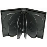 Carcasa 10 DVD neagra 33mm