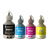 Set de 4 culori cerneala compatibila Brother sticluta 100ml black  (negru) + 3 sticlute x 50ml cyan magenta yellow (albastru rosu galben), marca Agfa Photo