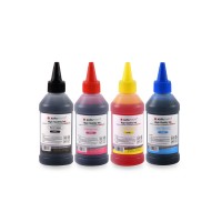 Set de 4 culori cerneala Canon Agfa Photo in flacoane de cate 100ml cu capac picurator- black cyan magenta yellow (negru albastru rosu galben)