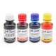 Set de 4 culori cerneala compatibila Epson sticlute 100ml - black cyan magenta yellow (negru albastru rosu galben)