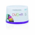 DVD+R 4.7GB MEMOREX 50 cake box