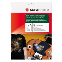 Hartie pentru transfer termic pe tricouri negre AGFA format A4 175g/mp - pachet 5 coli