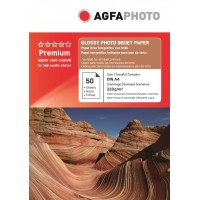 Hartie foto lucioasa AGFA format A4 210g/mp - pachet 50 coli POLYBAG