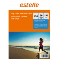 Hartie foto super lucioasa A4 de 150 g / mp - pachet de 20 de coli
