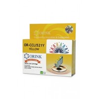 Cartus compatibil Canon CLI-521 culoare yellow, galben