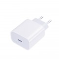 Alimentator incarcator rapid compatibil iPhone lightning 5,6,7,8,X,XR,XS,11,12,13,14 (C/S/SE/Pro/Plus/mini/Max/Pro Max), fast charge, USB-C, 18W, alb