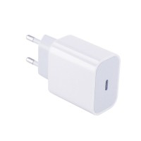 Incarcator rapid pentru iPhone lightning 5,6,7,8,x,xr,xs,11,12, 13 (c/s/se/pro/plus/max), fast charge, USB-C, 18W, alb, fara cablu inclus
