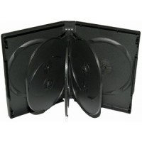Carcasa 8 DVD neagra 27mm