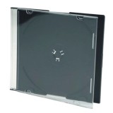 Carcasa CD slim 5.2mm cu tavita neagra si fata transparenta