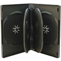 Carcasa 6 DVD neagra 22mm