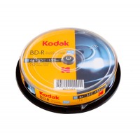 BD-R 25 GB Kodak in cakebox de 10 discuri recordabile