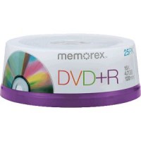 DVD+R 4.7GB MEMOREX 10 cake box